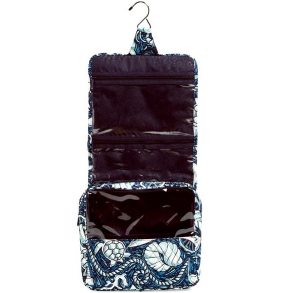 Vera Bradley GRAND Hanging Organizer Travel Cosmetic Bag Shore Enough Nautical - Picture 5 of 5